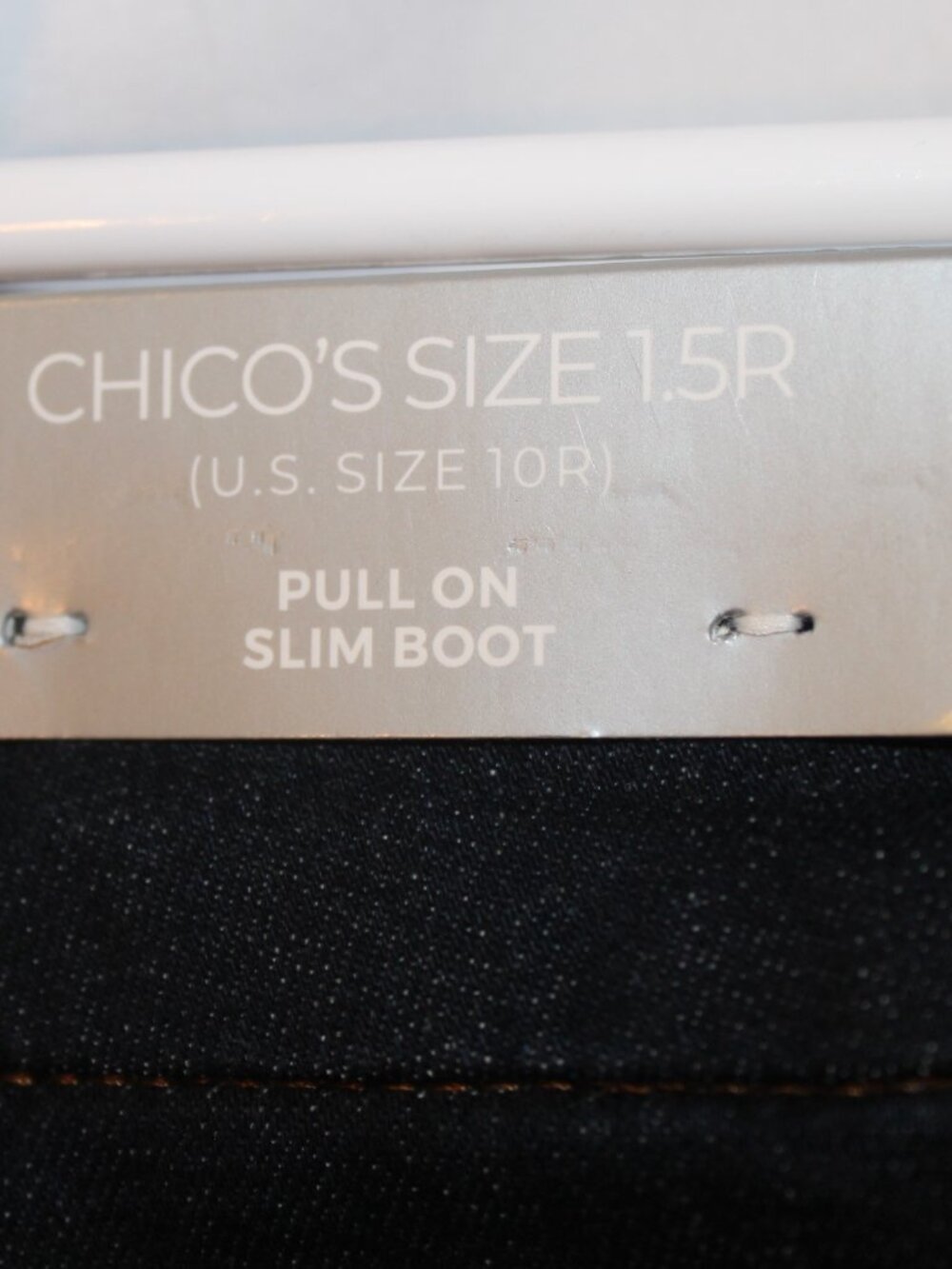 Chico's Pull On Slim Boot Denim Pants - Picture 6 of 8